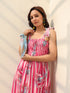Floral Printed Pure Cotton A-Line Midi Dress